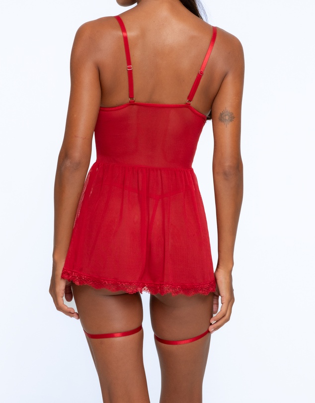 One Empire - Valerie Burgundy Babydoll