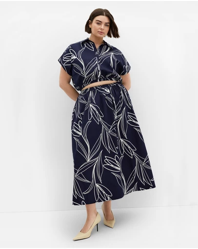 City Chic - Vacay Print Shirt