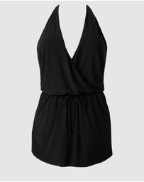 Magicsuit - Ellie Shaping Halter Swimdress With Pockets