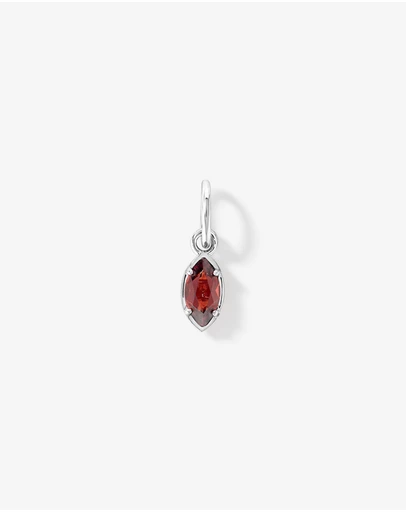 Michael Hill - Marquise-Cut Garnet Pendant in Sterling Silver