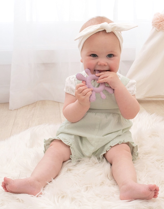 Playground - Silicone Splash Teether - Dusty Mauve