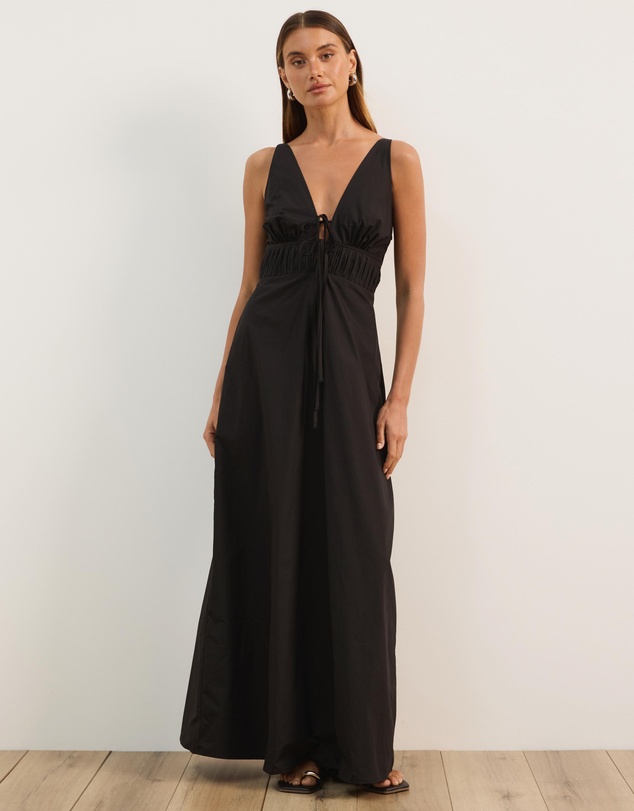 Atmos&Here - Sofie Cotton Poplin Midi Dress