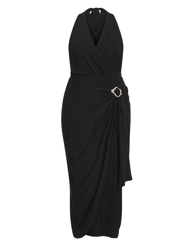 City Chic - Emelia Drape Front Jumpsuit