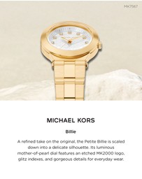 Michael Kors - Billie Gold Tone Analogue Watch