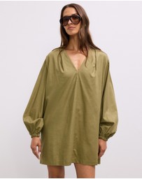 The Fated - Greer Puff Sleeve Mini Dress