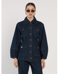 Fate + Becker - Wren Denim Sculpted Jacket