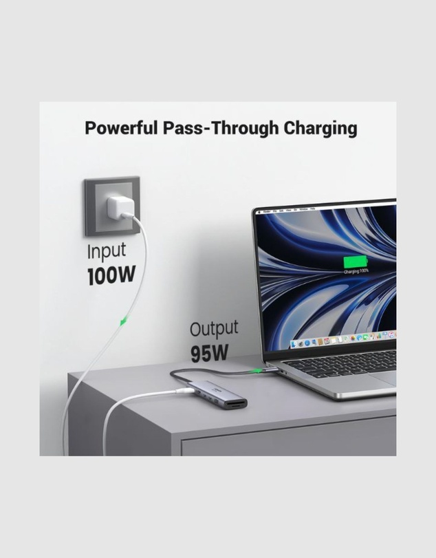 Ugreen - Ugreen 7-in-1 USB C Hub with Single 4K HDMI output