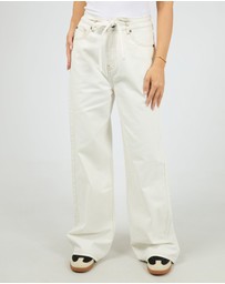 All About Eve - Gia High Rise Baggy Vintage White