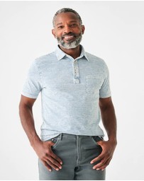 Faherty - Ss Indigo Organic Cotton Polo
