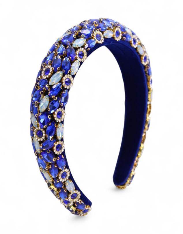 Morgan & Taylor - Alora Headband in Cobalt Blue