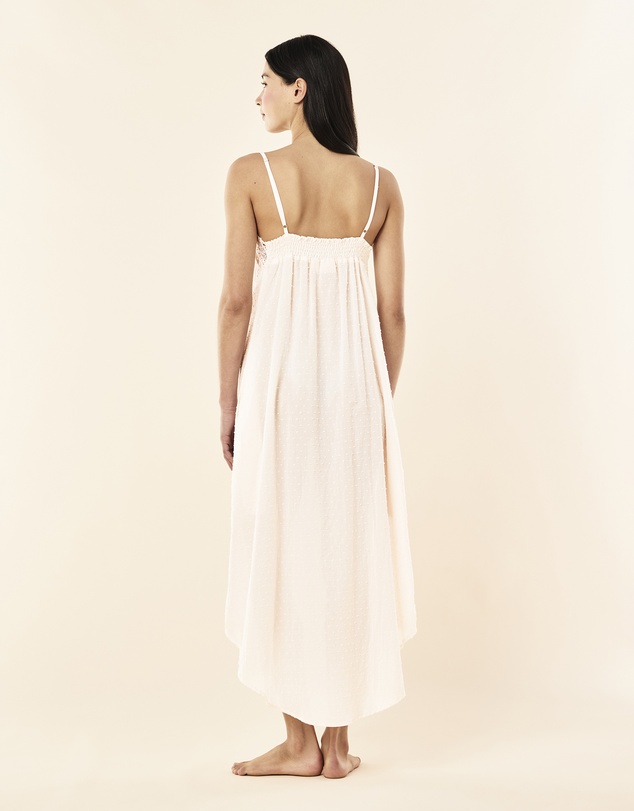 Papinelle - Swiss Dot Lace Front Maxi Nightie