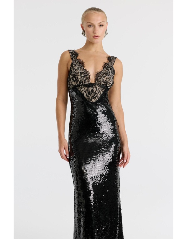 Bardot - Torie Lace Sequin Maxi Dress