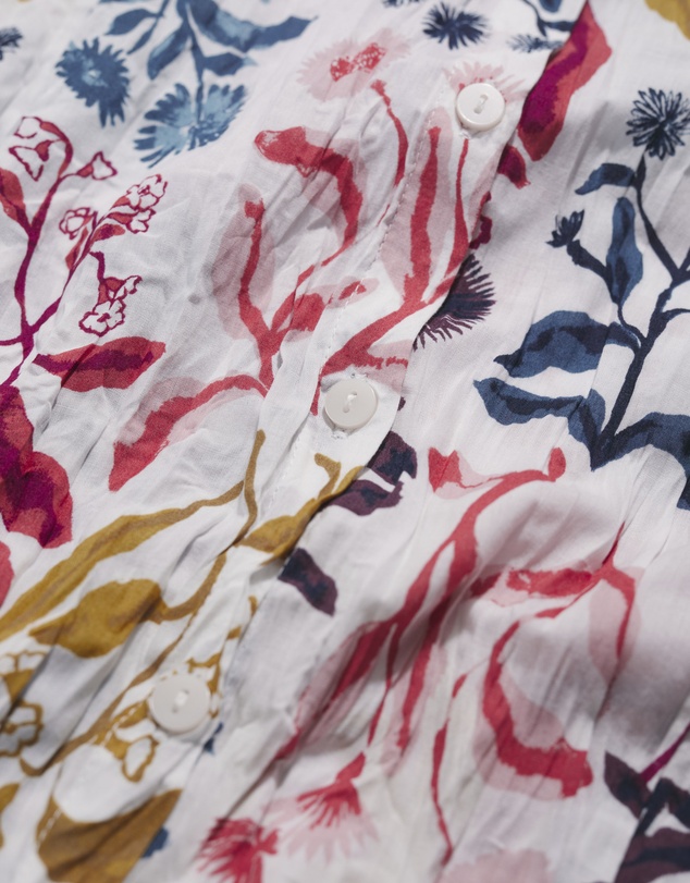 Seasalt - Seasalt Cornwall Multi Larissa Shirt in Crinkled Organic Cotton