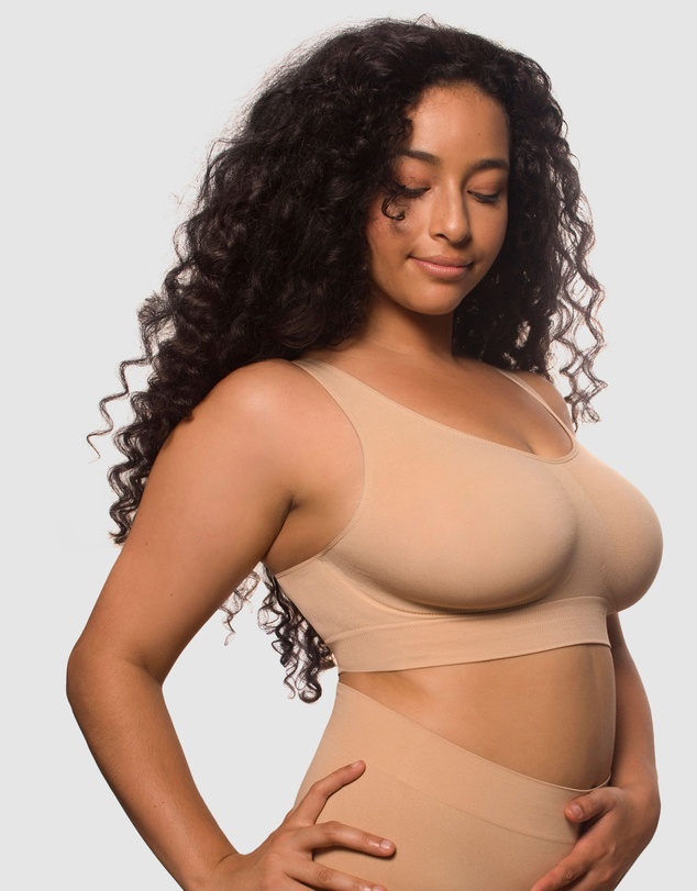 B Free Intimate Apparel - Double Lined Wire Free High Back Crop Bra (C-D-DD-E-F) Cup