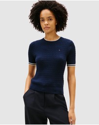 Tommy Hilfiger - Cable Knit Short Sleeve Jumper