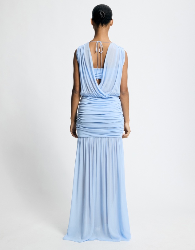 Lover - Zinnia Jersey And Georgette Maxi Dress