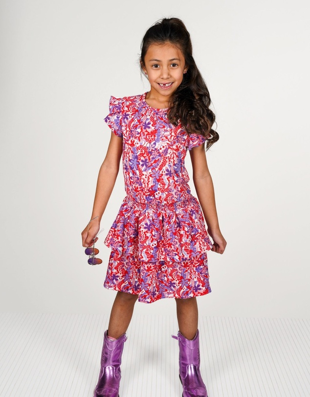 B.Nosy - Delphi Floral Dress - Kids-Teens