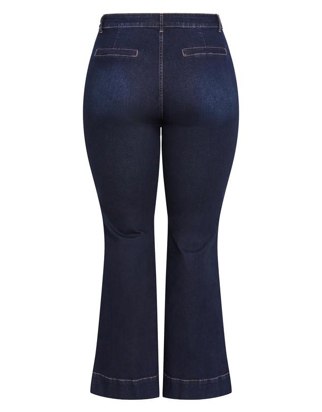 City Chic - Plus size Harley Fit West End Jean - dark wash