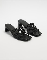 AERE - Knotted Leather Heels