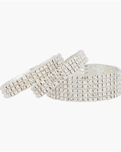 Lovisa - Silver Mixed Width Cup Chain Bracelet Pack