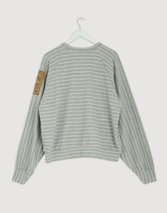 Revibe - Repaired KINGA CSILLA Smoke Stripe Med Jumper - AU 10