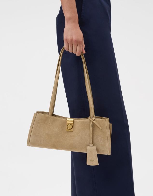 Oroton - Mille Baguette Suede Bag