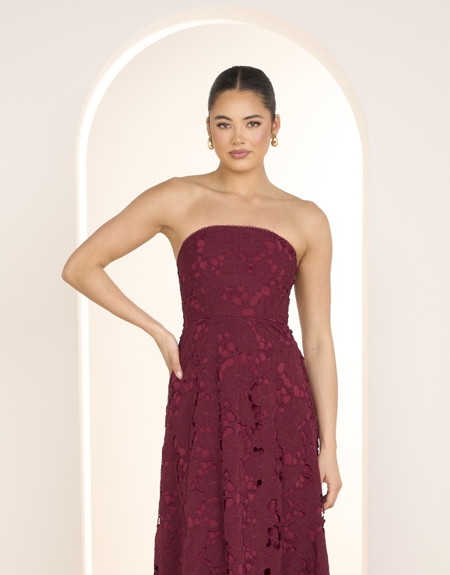 Pilgrim - Nellie Strapless Midi Dress