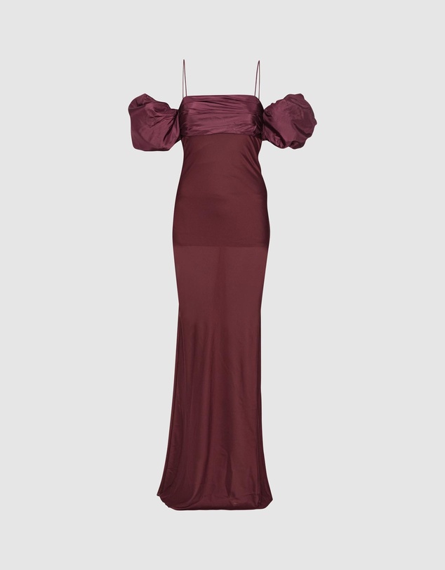ROTATE - Chiffon Puff Sleeve Dress