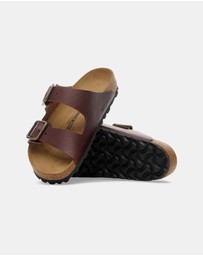 Birkenstock - Arizona Wire Buckle Natural Leather Narrow Shoes - Men's