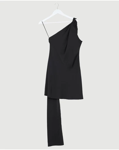 Revibe - Repaired MISHA Julianna Satin Mini Dress - AU M