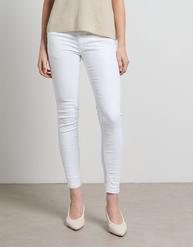DRICOPER DENIM - Lauren Coated White Jeans