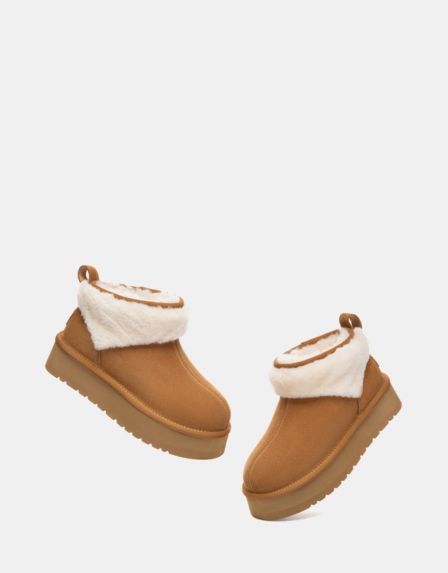 EVERAU - Australian Shepherd Ugg Eirwen Platform Cow Suede Upper UGG Boots