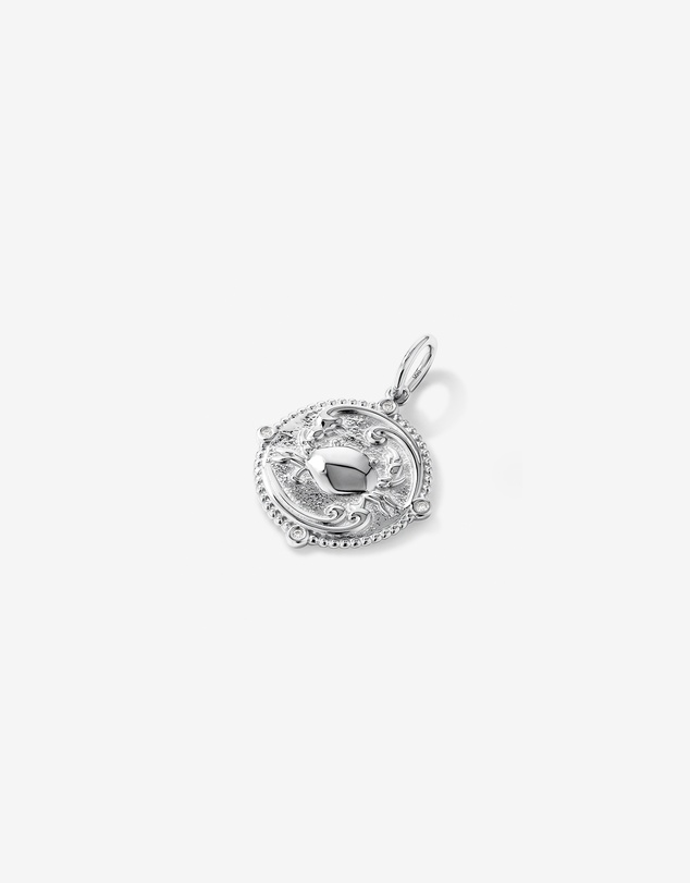 Michael Hill - Diamond Accent Cancer Zodiac Pendant in Sterling Silver