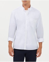 Van Heusen - Washed Sateen Twill Casual Shirt