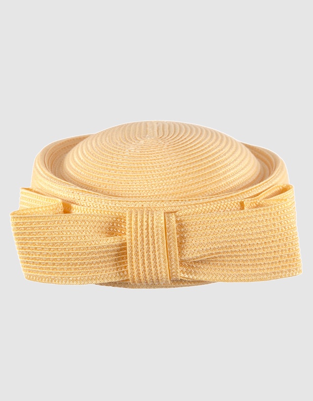 Max Alexander - Yellow Braid Pillbox Hat