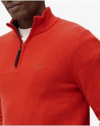 Superdry - Wool Blend Half Zip Slim Fit Jumper
