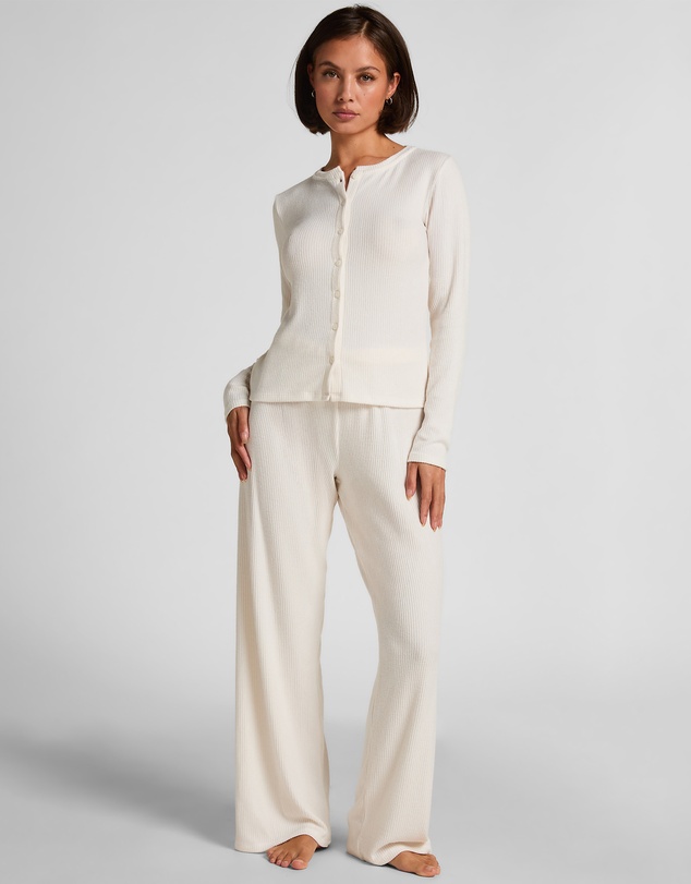 Hunkemoller - Long Sleeve Brushed Rib Jersey Cardigan