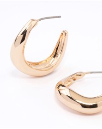 Lovisa - Gold Wave Matched Hoop Earring Pack
