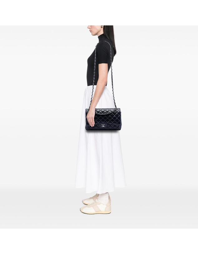 Pre-Loved by Azura Reborn - Pre-Loved Jumbo Classic Lambskin Double Flap