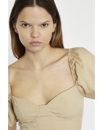 Glamorous - Puff Sleeve Corset Top