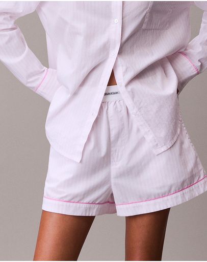 Echo Stripe White & Pink Essence