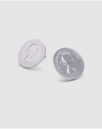Von Treskow - Coin stud earrings