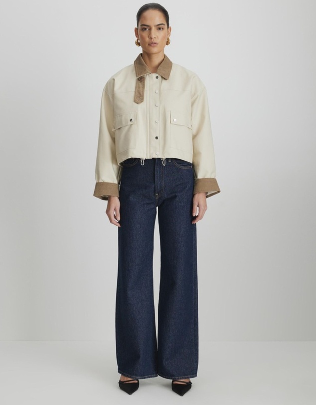 Revibe - Repaired Minima Esenciales Andie Cropped Barn Jacket