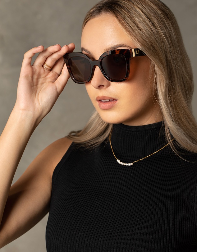 Mestige - Lavender Sustainable Sunglasses - UV400 Brown