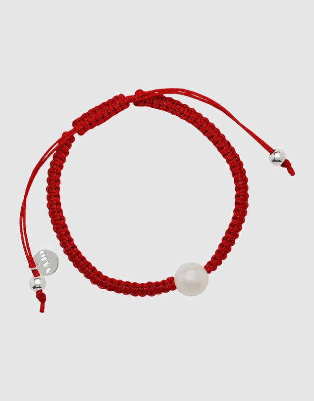 Najo - Coco Lagoon 10mm Pearl Bracelet - Red