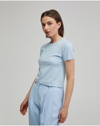 Oxford - Olivia Crop Knit Top