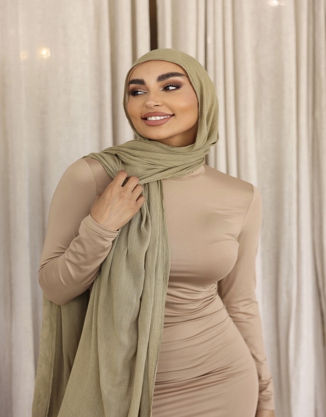 Mod Squad - Luxe Rayon Hijab Frayed Edge - PISTACHIO 48