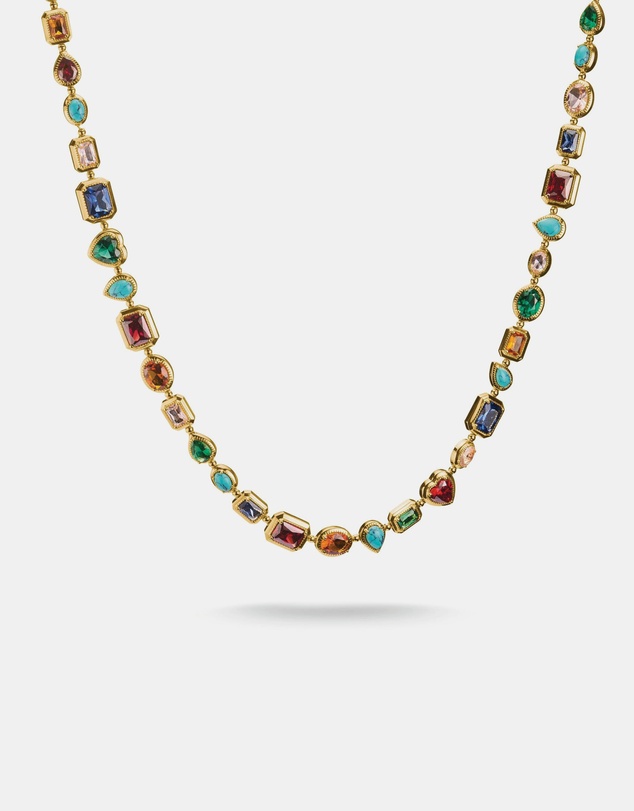 THOMAS SABO - THOMAS SABO Necklace with Multi-coloured Faceted Stones