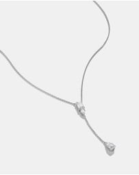 THOMAS SABO - THOMAS SABO Y Necklace with White Zirconia Stones Silver