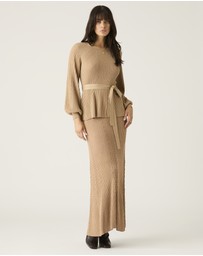 MOS The Label - Scarlet Knit Pattern Top